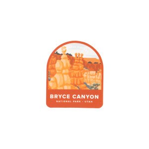 Leah jay illustration bryce canyon travel 3in sticker